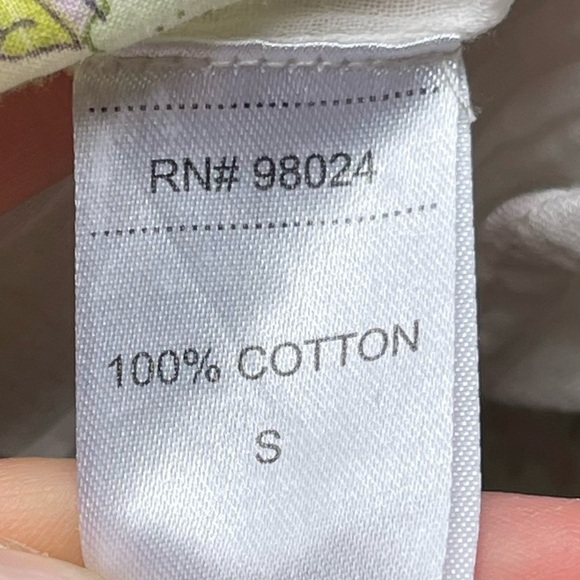 Anthropologie Love The Label Boho Cottagecore Floral Puff Sleeve Mini Dress S - Picture 12 of 13